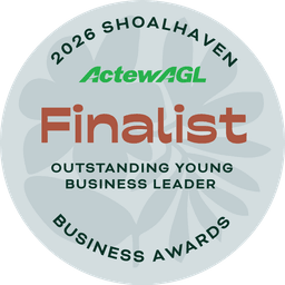 2026 Shoalhaven Business Awards Finalist - Outstanding Young Business Leader